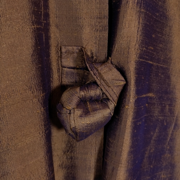 Vintage Huba Oversized 100% Silk Iridescent Kimono Jacket - Women's Size Medium - Picture 6 of 8